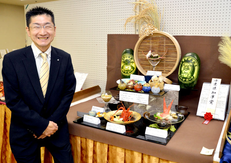 料理コンクールで県知事賞に輝いた大徳さん＝四街道市