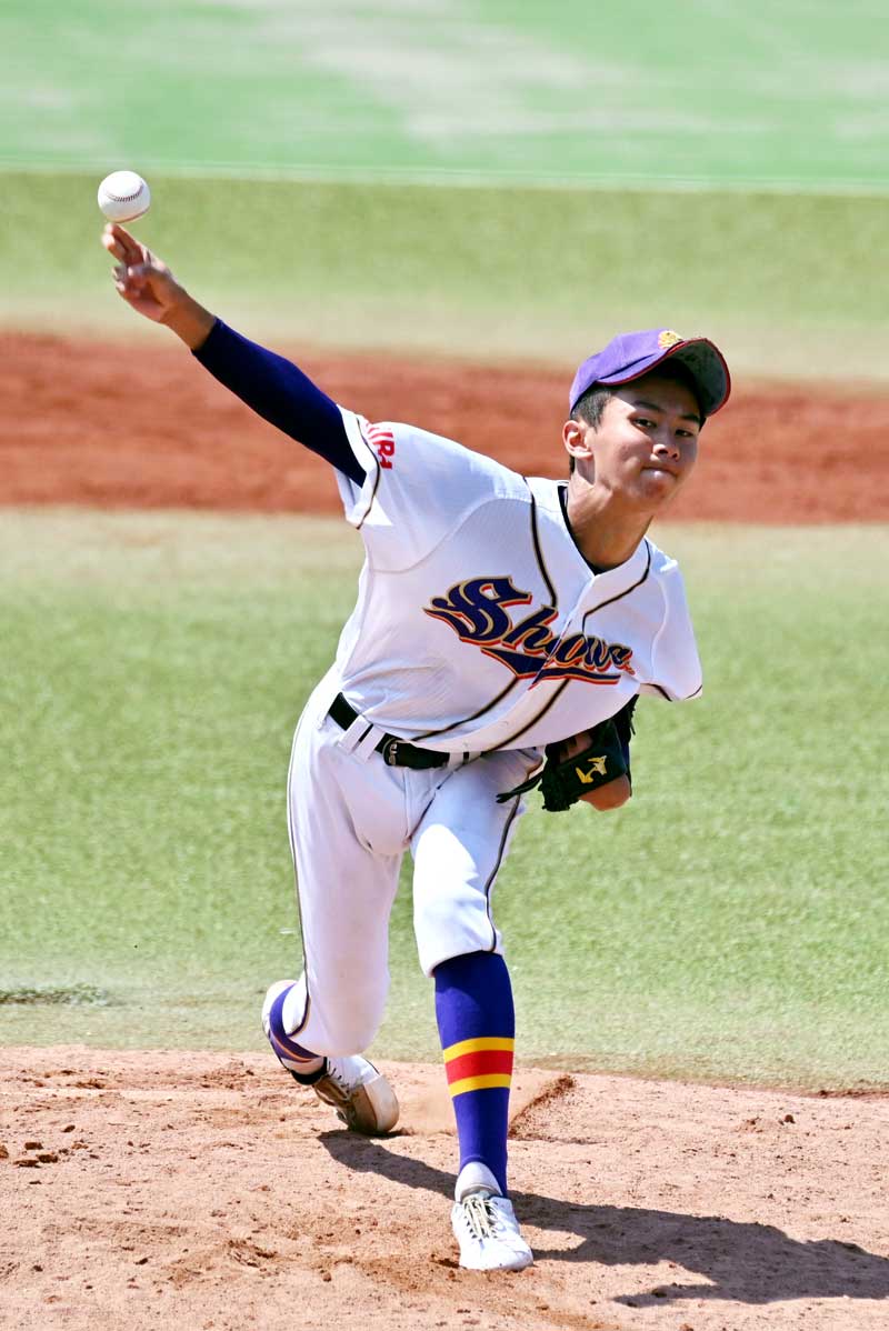 拓大紅陵─昭和学院　先発した昭和学院の佐藤＝ゼットエー