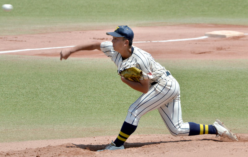 東京学館船橋－木更津　先発完投勝利した東京学館船橋の森脇＝ゼットエー