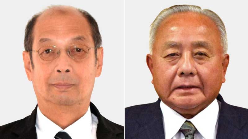 (左から届け出順)原宏氏、石田義広氏