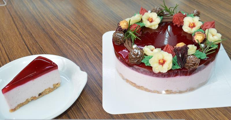 最優秀賞に選ばれた「二層のローゼルチーズケーキ」