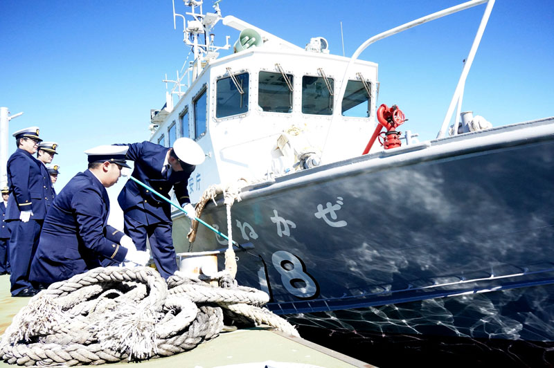 船舶番号が消され、海の安全を守る任務を終えたとねかぜ＝２０日、銚子市