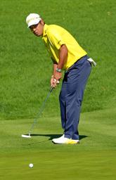 <p>　最終ラウンド、通算６アンダーで２８位の松山英樹＝リビエラＣＣ（共同）</p>