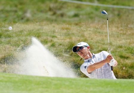 <p>　第３日、通算１０アンダーで４位の岩崎亜久竜＝ロイヤル・オークランドアンドグレンジ（共同）</p>