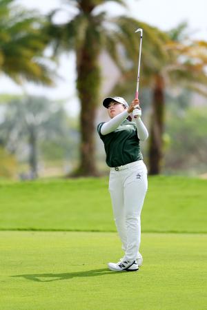 <p>　第３ラウンド、通算８アンダーで４位に浮上した竹田麗央＝ブルーベイＧＣ（ゲッティ＝共同）</p>