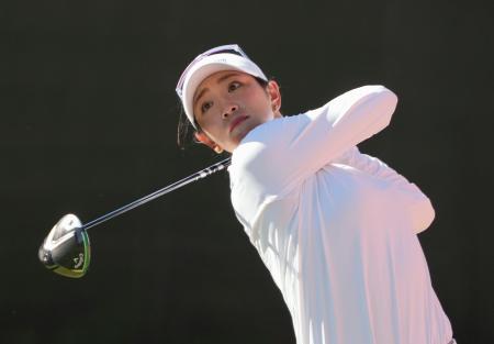 <p>　第３ラウンド、通算９アンダーで５位の原英莉花＝シャロンハイツ・クラブ（共同）</p>