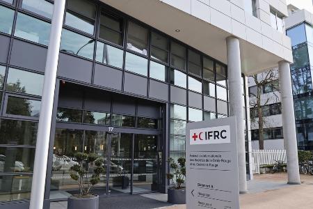 <p>　国際赤十字・赤新月社連盟（ＩＦＲＣ）本部＝２０２４年２月１２日、スイス・ジュネーブ</p>