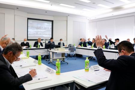 <p>　いわき市で開かれた福島県漁連の組合長会議＝２４日午前</p>