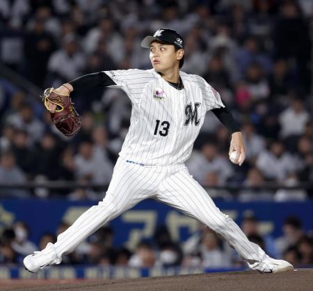 <p>　西武との開幕戦で先発したロッテの毛利＝ＺＯＺＯマリン</p>