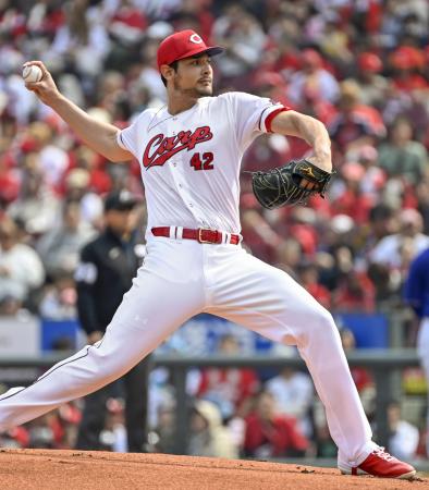 <p>　中日戦に先発した広島・ターノック＝マツダ</p>