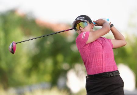 <p>　第３ラウンド、通算１６アンダーで３位の岩井千怜＝ワールウインドＧＣ（共同）</p>