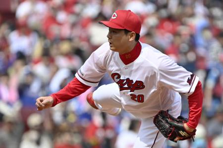 <p>　中日戦に先発した広島・栗林＝マツダ</p>