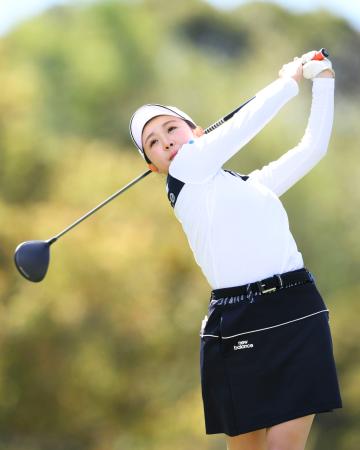 <p>　第１日、３アンダーで首位の伊藤愛華＝葛城ＧＣ</p>