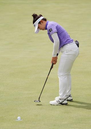 <p>　第１ラウンド、５アンダーで首位の山下美夢有＝シャドークリークＧＣ（共同）</p>