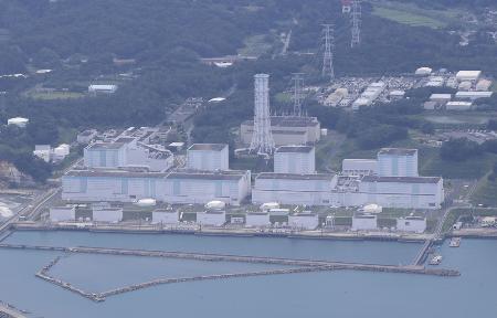<p>　東京電力福島第２原発。左から１号機、２号機、３号機、４号機＝２０２１年</p>