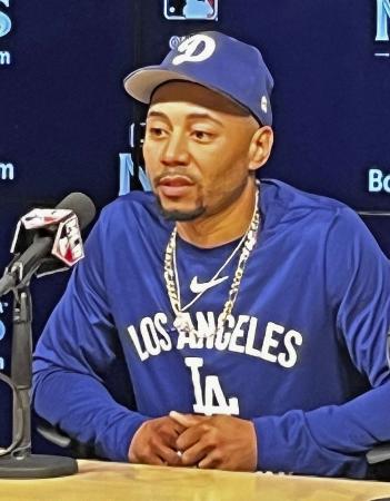 <p>　ドジャースのベッツ＝昨年１０月、ロサンゼルス</p>