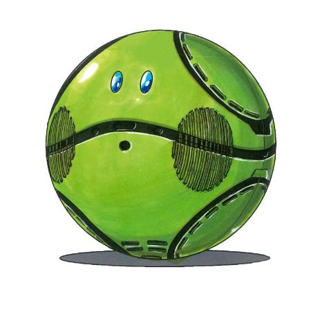 <p>　大河原邦男さんによる球形ロボット「みんなのハロ」のデザイン（スペースエントリー提供）</p>
