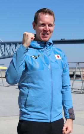 <p>　今季からローイング日本代表のヘッドコーチを務めるマックス・ロワン氏＝８日、東京・海の森水上競技場</p>