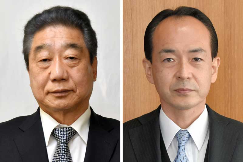 （左から届け出順）関寿夫氏、石井裕氏