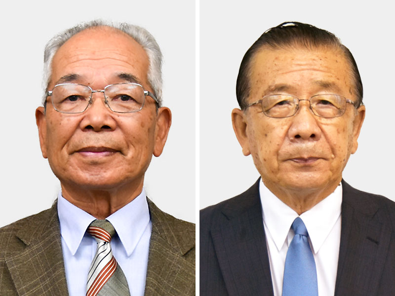 （右から届け出順）北村新司氏、桜田秀雄氏