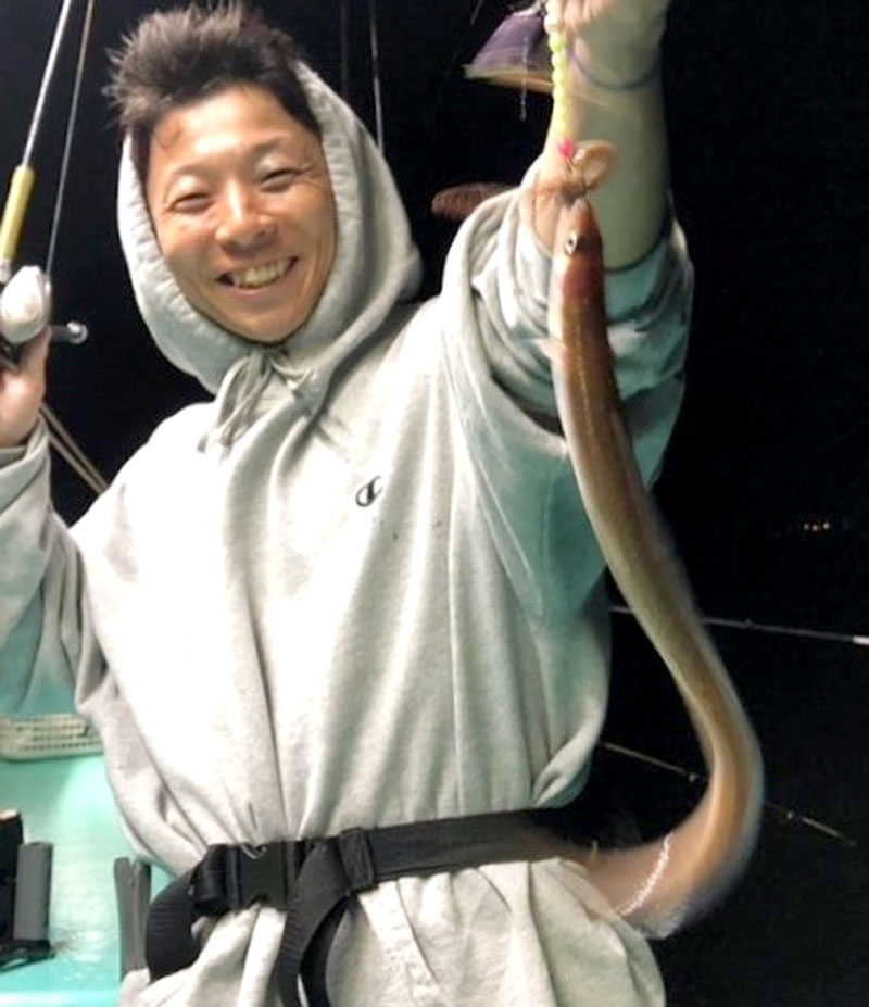 木更津沖で釣り上げたアナゴ(写真は「守山丸」提供)