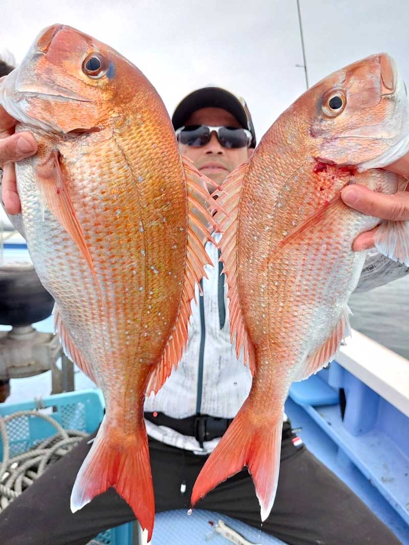 鹿島沖でゲットしたハナダイ(写真は「幸栄丸」提供)
