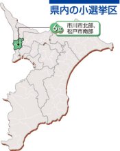 渡辺、生方激しく競る　６区　【ちば衆院選　県内選挙区の情勢】