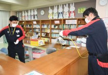 安心な学び環境へ　５小中学校で抗菌加工　栄町