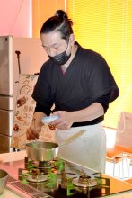 ジビエコン知事賞に炊き合わせ　南房総の料理人山本さん調理　「農作物被害減らせれば」