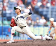 習志野・湯浅、変化球で翻弄　“秘密兵器”堂々完投　第１０５回全国高校野球　千葉大会　第１１日