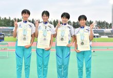 市船女子４継　３年連続２位　全国高校総体