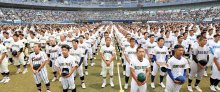 房総球児　挑戦の夏始まる　１６０校１４８チーム出場、ＺＯＺＯマリンで開会式　第１０６回全国高校野球　千葉大会