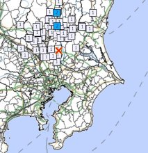 最大震度２の地震　震源は茨城県南部　Ｍ３.３　千葉県は野田市で震度１