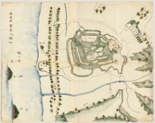 館山城跡の絵図発見　約４００年前破却、全容解明に一歩　里見氏、安房最後の拠点　市立博物館でパネル展示