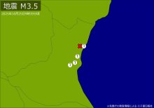 【速報】関東で地震　Ｍ３・５　震源は茨城県北部　地震が及んだ地域人口６２万人