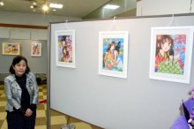 初期から最新作４５点披露　漫画家、松本夏実さん原画展　茂原・アスモ、１１月２５日まで