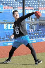 石垣元「やっと始まる」　千葉ロッテ新人合同練習開始