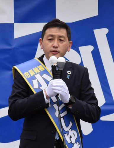 ３候補の第一声　（上から届け出順）　【２０２１千葉市長選】