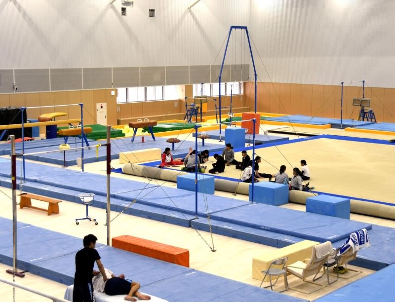 練習会場となっている順天堂大学の体操競技場＝２０１７年、印西市