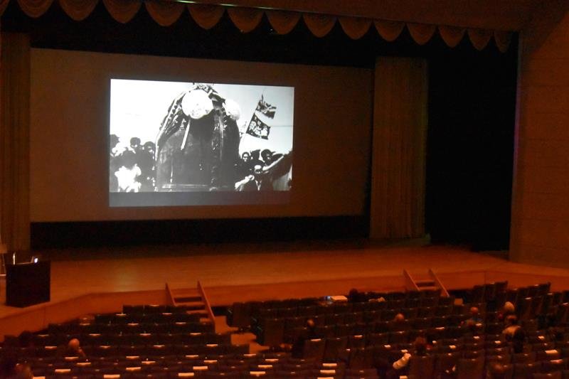 いすみ市国際交流協会の設立３０周年を記念して制作し、上映されたショートフィルム＝同市の大原文化センター
