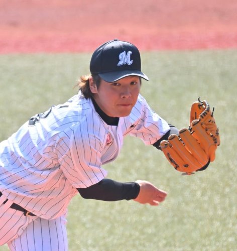 ６回途中１失点だった千葉ロッテ・二木＝ＺＯＺＯマリン