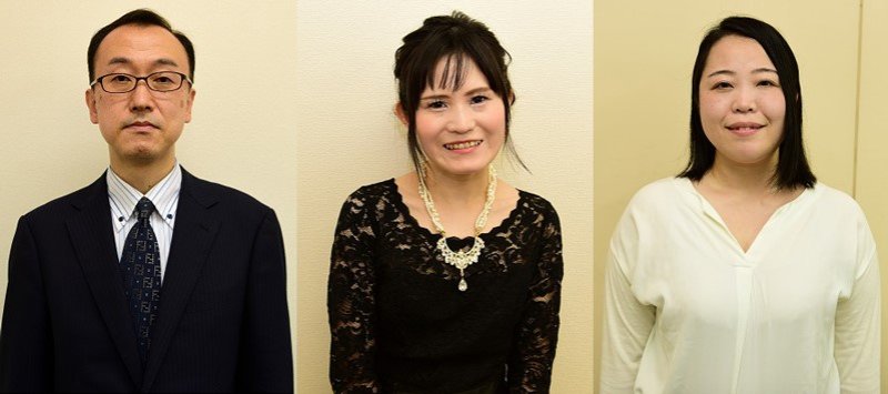 （左から）蓮見仁さん、みずの瑞紀さん、千楓さん