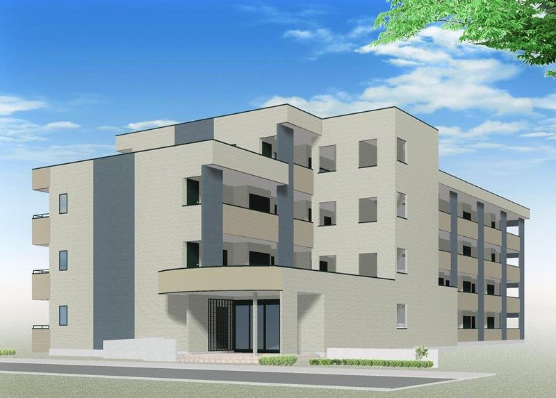 福井が建設する木造マンション（イメージ、田中建築設計事務所提供）
