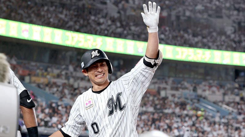 チーム最年長の３８歳となった荻野