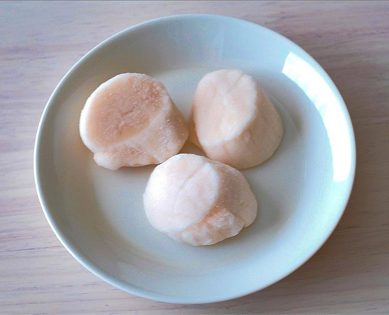 無償提供されるホタテの貝柱（北海道森町提供）
