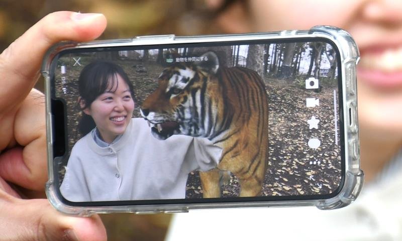 観光農場にトラ！？　デジタル動物を新たな観光資源に　スマホに画面に出現、撮影楽しんで　富里市末廣農場「２．５じげん動物園」