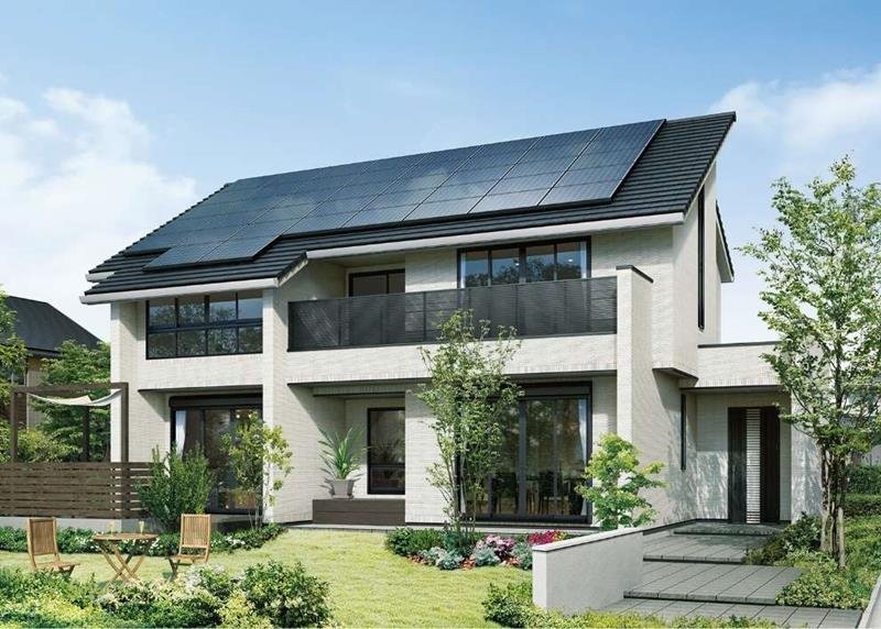 ウィザースホームは１９日以降に提案する新築住宅から太陽光発電システムを全棟標準仕様にした（イメージ、同社提供）
