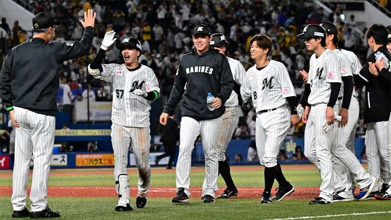 【速報】千葉ロッテ１０連勝　１９年ぶり、９回追い付き延長サヨナラ