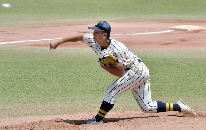 東京学館船橋－木更津　先発完投勝利した東京学館船橋の森脇＝ゼットエー