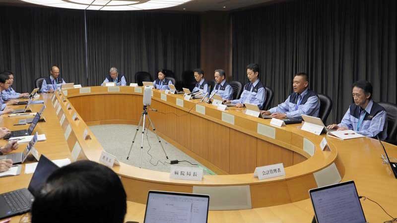 台風７号の接近に伴い千葉県は災害対策本部を設置した＝１５日午後４時半ごろ、県庁